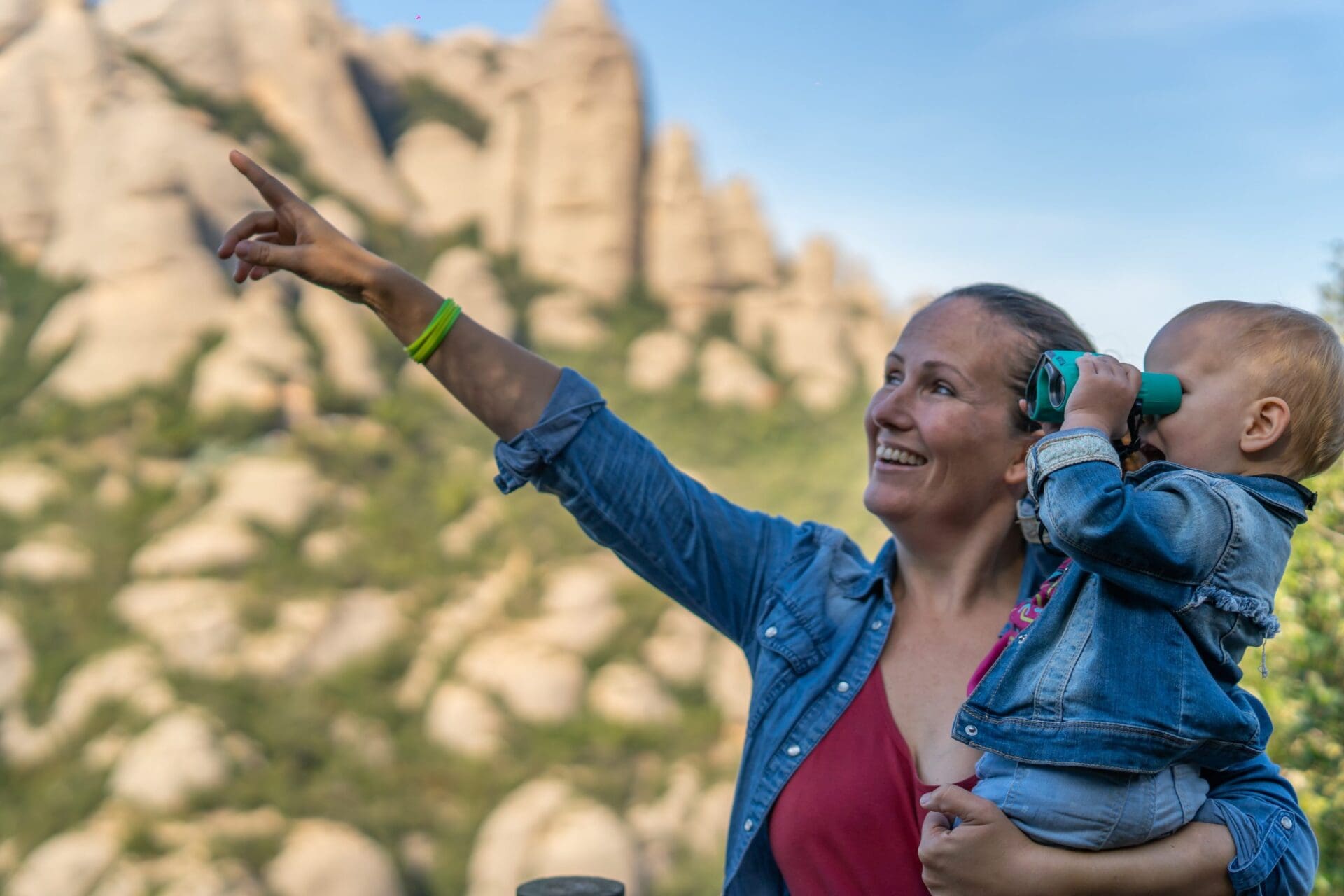 Una família a Montserrat / Una familia en Montserrat